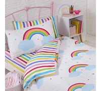Price Right Home Juego de Funda nórdica y Funda de Almohada para niños pequeños Cielo Arcoiris 120cm x 150cm
