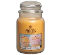 Velas Price's Tarro Grande Vainilla Cupcake 150 Horas De Tiempo De Quema