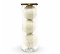 Price's - Pelotas de pádel de 3 colores en tubo, pelotas de fieltro coloridas, duraderas y duraderas, fabricadas en el Reino Unido (blanco)