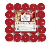 Price's Petali Brand - Velas perfumadas | Paquete de 25 velas de té de 4 horas de tiempo de combustión | Disponible en múltiples aromas (especias de manzana)