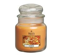 Price's - Vela ámbar en tarro mediano - Dulce, deliciosa, fragancia de calidad - Aroma duradero - Hasta 90 horas de combustión - Ideal para todas las ocasiones