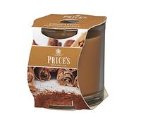 Price's - Vela en tarro de canela - Fragancia deliciosa, cálida y picante - Aroma de larga duración - Hasta 45 horas de tiempo de combustión