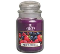 Price's - Vela en tarro grande de bayas mixtas - Dulce, deliciosa fragancia de calidad - Aroma de larga duración - Hasta 150 horas de combustión