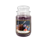 Price's - Vela en tarro grande de higo y ciruela, fragancia dulce, deliciosa y de calidad, aroma de larga duración, hasta 150 horas de tiempo de combustión