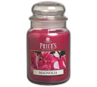 Price's - Vela en tarro grande Magnolia - Dulce, deliciosa, fragancia de calidad - Aroma de larga duración - Hasta 150 horas de tiempo de combustión
