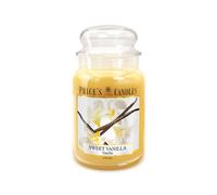 Price's - Vela en tarro grande Sweet Vanilla - Dulce, deliciosa fragancia de calidad - Aroma de larga duración - Hasta 150 horas de tiempo de combustión