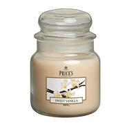 Price's - Vela en tarro mediano de vainilla dulce, deliciosa, fragancia de calidad - Aroma duradero - Hasta 90 horas de combustión - Ideal para todas las ocasiones