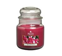 Price's - Vela en tarro mediano Magnolia - Dulce, deliciosa fragancia de calidad - Aroma de larga duración - Hasta 90 horas de tiempo de combustión