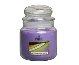 Price's - Vela mediana de lavanda y limoncillo - Dulce, deliciosa, fragancia de calidad - Aroma de larga duración - Hasta 90 horas de combustión