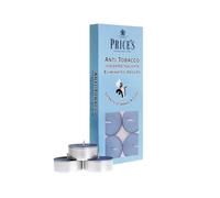 Price's - Velas antitabaco - Paquete de 10 - Velas de té que eliminan olores - Hechas con extractos de naranja y clavo - Fragancia limpia, fresca y de calidad - Aroma de larga duración