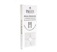 Price's Velas de té con ventana abierta, paquete de 10 unidades, velas que eliminan el olor, hechas con extractos de flores de lirio, violeta y naranja, fragancia limpia, fresca y de calidad, aroma de