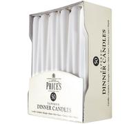 Price's Velas sin Envoltorio Cónico Velas Cena 50-Pack 8 Horas Quemar Blanco
