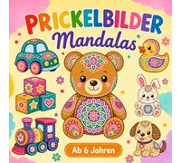 Prickelbilder Mandalas: Bastelbuch mit 50+ Prickelvorlagen zum Ausmalen, Prickeln, Ausschneiden | Kreatives Basteln für Kinder ab 6 Jahren