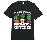 Prickin' Awesome Probation Oficial de Libertad condicional de aplicación de la Ley Comfort Colors Adult Heavyweight T-Shirt