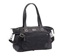 Pride and Soul Mujer asa, Heaven, Mano Lona de imitación de Piel, Hombro Ajustable, Bandolera, Bolso Diario, Negro, Aprox. 27 x 40 x 16 cm, 16x40x27 cm (B x H x T)