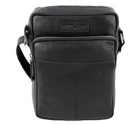 Pride and Soul 47535 - Bolso bandolera con compartimento para teléfono móvil para smartphones comunes, funda universal de piel, tamaño mini, aprox. 18 x 25 x 6 cm, color negro, Negro, ca. 18 x 25 x