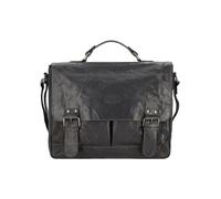 Pride and Soul Maletín Baggie Piel 35 cm Compartimento para portátil negro