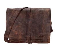 Pride and Soul Fixbag FB2047145 - Bolso bandolera para bicicleta (36 x 34 x 12 cm, piel auténtica), color marrón