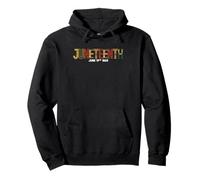 Pride Black History June 1865 Juneteenth Sudadera con Capucha