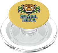 Pride Brasil Selecao Home Cheer Country Flag Spirit Game Day PopSockets PopGrip para MagSafe
