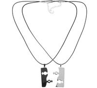 Pride Couple Pendant Women Fashion Puzzle Necklace Love Matching Set