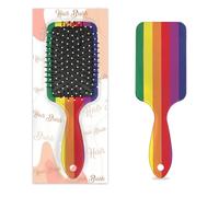 Pride Flag - Cepillo para el cabello para mujer | Cepillo de pelo suave para cabello húmedo, desenredante para cabello rizado y grueso