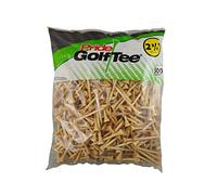 Pride Golf Tee Deluxe Wood-2 3/4"-Natural-500 Count Camisetas de Golf, Natural