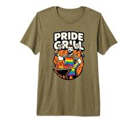 Pride Grill LGBTQ Barbacoa Gay Rainbow Master BBQ Month Enth Camiseta Premium