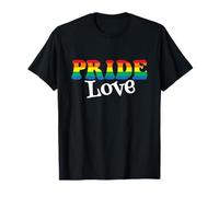 Pride Love Rainbow Heart Pride LGBTQ Orgullosa aliada queer LGBT Camiseta