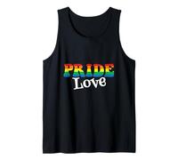 Pride Love Rainbow Heart Pride LGBTQ Orgullosa aliada queer LGBT Camiseta sin Mangas