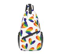 Pride Month LGBTQ Gay Pride Ally Sling Bag, Casual Crossbody Shoulder Bag Mochila Travel Chest Pack para Hombres Mujeres