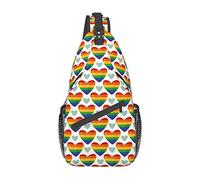 Pride Month LGBTQ Gay Pride Ally Sling Bag, Casual Crossbody Shoulder Bag Senderismo Daypack Crossbody Shoulder Backpack Travel Chest Pack para Hombres Mujeres