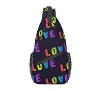 Pride Month LGBTQ Gay Pride Ally Sling Bag, Casual Crossbody Shoulder Bag Senderismo Daypack Crossbody Shoulder Backpack Travel Chest Pack para Hombres Mujeres
