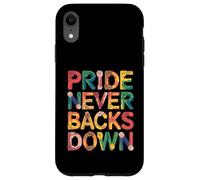 Pride Never Backs Down Puño Colores Unity Carcasa para iPhone XR