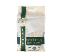 Pride Of India - Arroz basmati blanco premium indio extralargo, (10 LBS, 4535.92 gms)