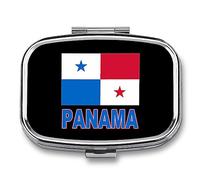 Pride of Panamá - Pastillero portátil con bandera panameña para organizar pastillas de viaje, pastillero para bolsillo