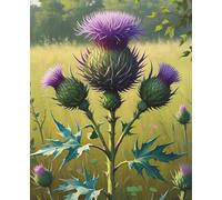 Pride of Scotland: Thistle Journal: A Beautiful Lined Notebook (7.5" x 9.25", 110 Pages)