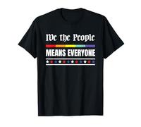 Pride We The People Everyone Gay LGBT Rainbow Flag Hombres Mujeres Camiseta