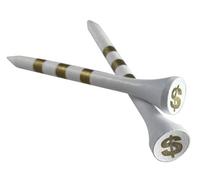 PrideSports Special Edition Wood Golf Tees, Unisex, Blanco