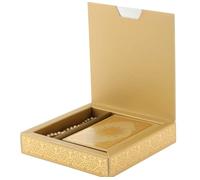 Prien Regalos musulmanes para Eid, caja de regalo cubierta dorada, regalos plateados del Corán para mezquita de Ramadán, cuentas de oración de perlas, regalos islámicos para mujeres, cajas portátiles