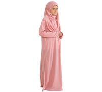 Prien Ropa De Oración Para Niños, Niñas Vestidos Musulmanes, Mangas Largas Abaya Con Hijab, Islam Ropa Mujeres, Señoras Musulmanas Vestido De Oración Conjunto De Oración Jilbab Khimar Ramadán,