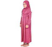 Prien Ropa De Oración Para Niños Y Niñas, Vestidos Musulmanes Con Mangas Largas, Abaya Con Hijab, Islam Ropa Mujeres, Señoras Musulmanas Vestido Conjunto Jilbab Khimar Ramadán