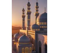 Prières à la Mosquée pour Allah: Carnet ligné musulman de 120 pages pour écrire ses prières, invocations, gratitude, réflexions spirituelles, suivi du ... et préparation à l’Aïd (Mohammed Hasan)