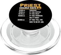 Priest Hourly Rate - Funny Christian Church Priest Pastor PopSockets PopGrip para MagSafe