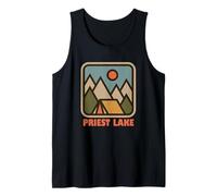 Priest Lake Idaho ID Vacation Souvenir Camiseta sin Mangas