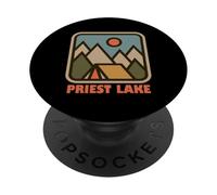Priest Lake Idaho ID Vacation Souvenir PopSockets PopGrip Adhesivo