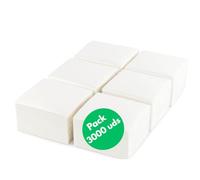 PRIETO LARREY - Pack 3000 Servilletas de Papel Desechables para Cocktail - 20x20cm - Pequeñas e Individuales - Ideales para hostelería (3000, Blanco)
