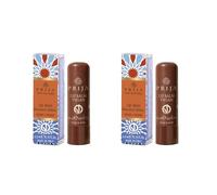 Prija Bálsamo Labial Vegano con Aceite de Jojoba, Manteca de Karité y Cera de Girasol, Cuida Tus Labios de Forma Natural, Bálsamo Labial Hidratante en Barra 2 x 4.5ml