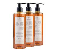 Prija Gel-Champú Revitalizante - 380 ml - Gel-Champú Revitalizante con Ginseng -De origen vegetal, Dermatológicamente Comprobado, Huele muy bien (3 Unidades)