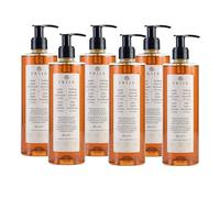 Prija Gel Lavamanos Vitalizante con Extracto de Ginseng, Limpia Suavemente las Manos, Jabón Líquido Hidratante para Manos, Vegano con Fragancia Energizante 6 x 380ml